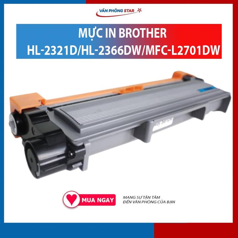 Hộp mực cho Máy in Brother HL-L2321D HL-L2361DN L2366DW L2520D MFC-L2701D MFC-L2701DW - Hộp mực TN2385