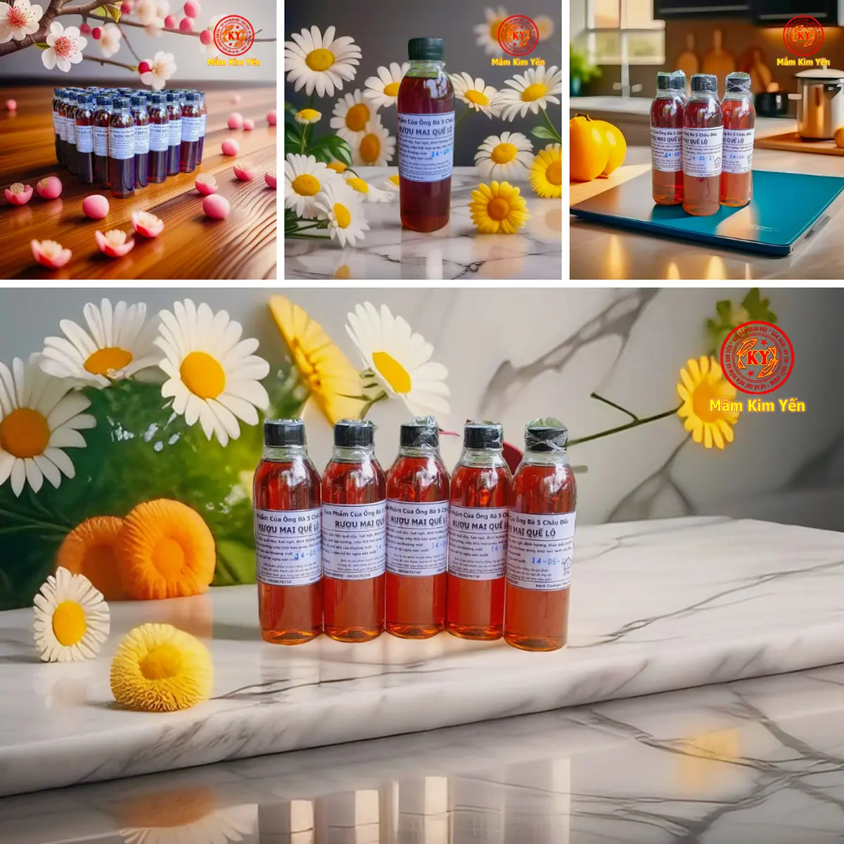 Rượu Mai Quế Lộ Gia Vị Dùng Chế Biến Các Món Ăn Thơm Ngon Chai 330ml