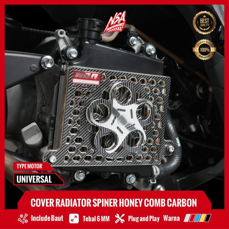 COVER RADIATOR CARBON VARIO 125-150, PCX 150, ADV 150 HONEYCOMB SPINER CARBON SERIES Akrilik Aksesoris 6