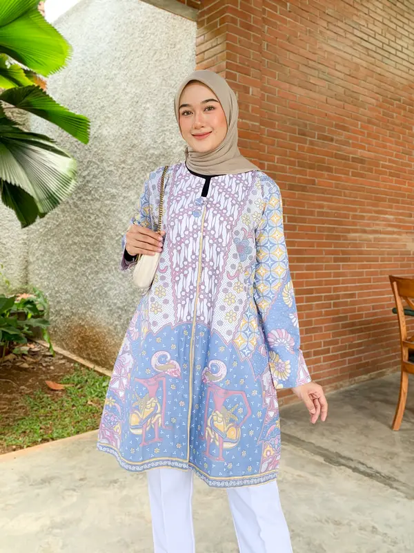 NOVIA TUNIK BATIK PASTEL COTTON PRIMISIMA 0