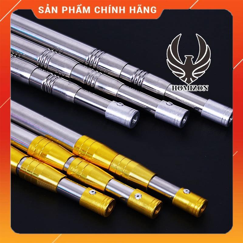Dụng Cụ Gậy Sào, Sào Rút inox, Cán Inox ,Cán Vợt Có Tay Cầm Cao Su , Hái Trái Cây Trên Cao Dài 3m-6m Rút Gọn Tiện Lợi.