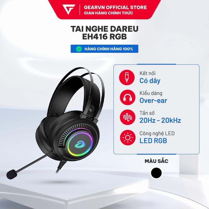 Tai Nghe DAREU EH416 RGB (Giả Lập 7.1/ USB A/ Micro) Chính Hãng Giá Rẻ