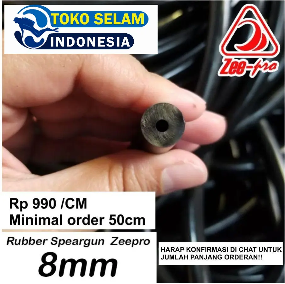 Rubber Band Zeepro Speargun Ikan Tali Karet Spearfishing 8mm 8 Milimeter Spearo