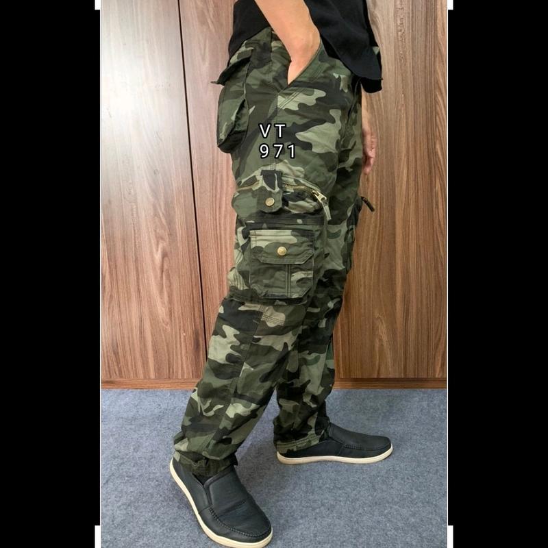 Quần Dài Kaki Túi Hộp Rằn Ri Nam khóa kéo đồng nút bấm đồng cao cấp chất vải kaki dày dặn Menswear