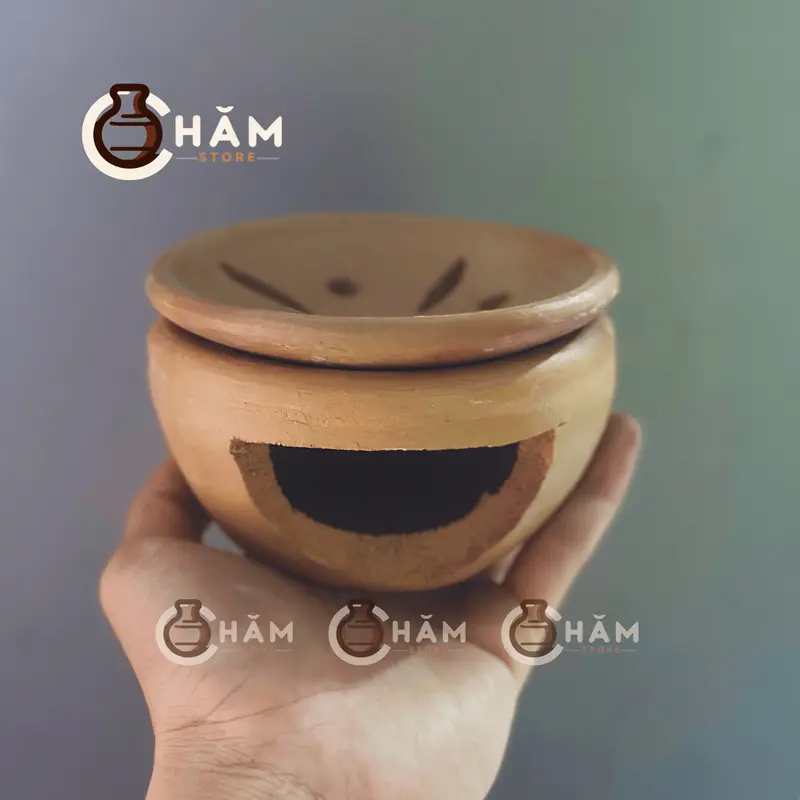 Bếp Xông Thảo Mộc, Bếp Đốt Bồ Kết, Gốm Đất Nung Chăm Bàu Trúc Chịu Nhiệt Tốt, Siêu Bền 5