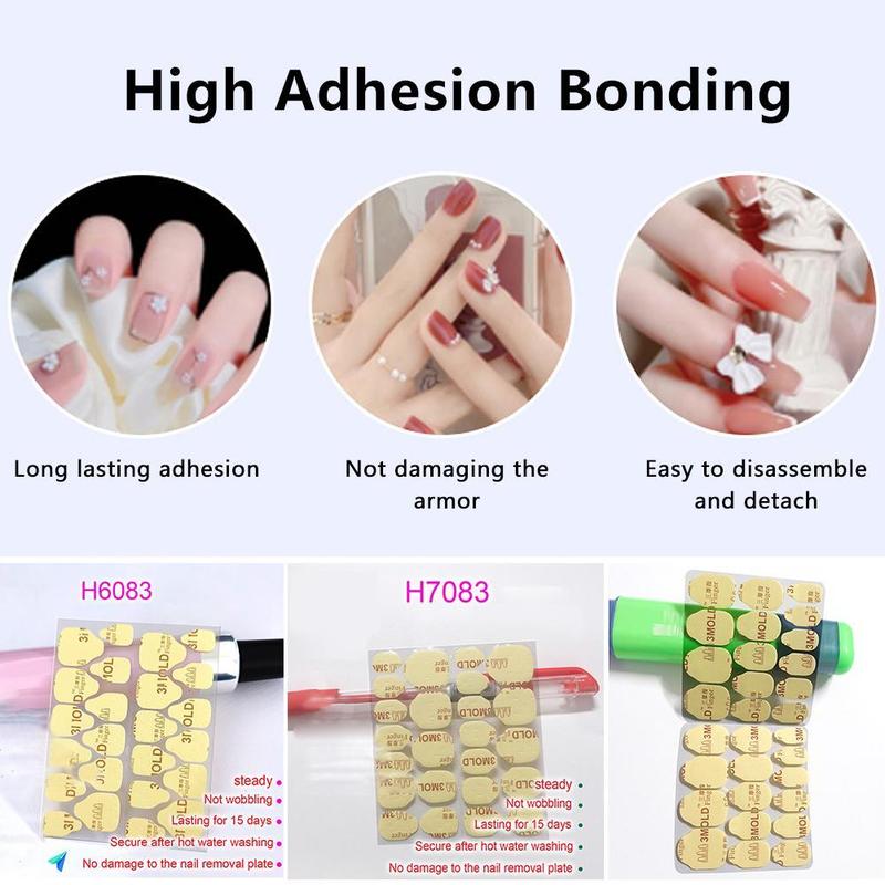 New Jelly Glue Nail Double-sided Adhesive Film Yellow Paste Fake Nail Jelly Glue Adhesive Glue F4H9 1