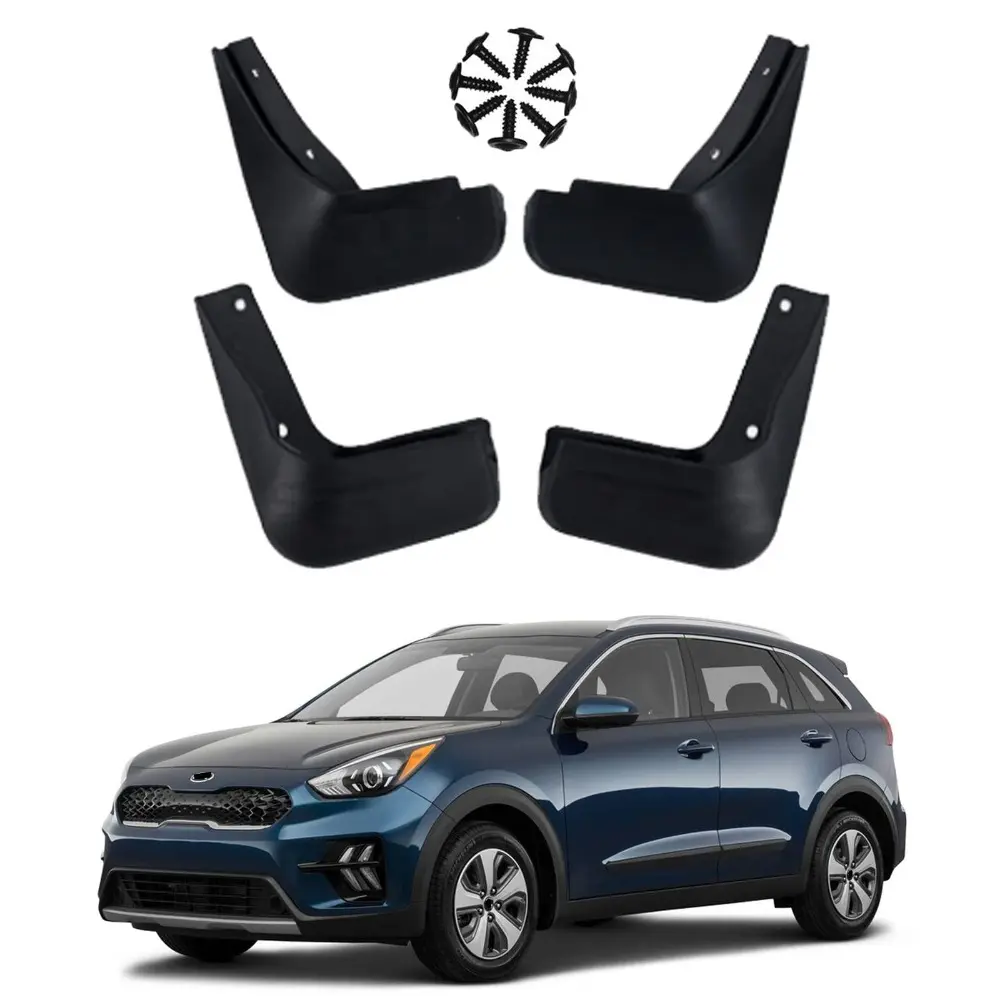 Car Mud Guards Flaps Splash Compatible for KIA NIRO 2017-2021 Accessories, Auto Parts Front Rear Mudguard Fender 4pcs/Set