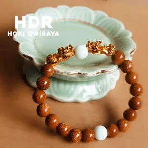 GELANG BATU ALAM MOTIF PASIR MAS PADUAN PIXIU HEWAN PENGAIT REZEKI gelang bacan