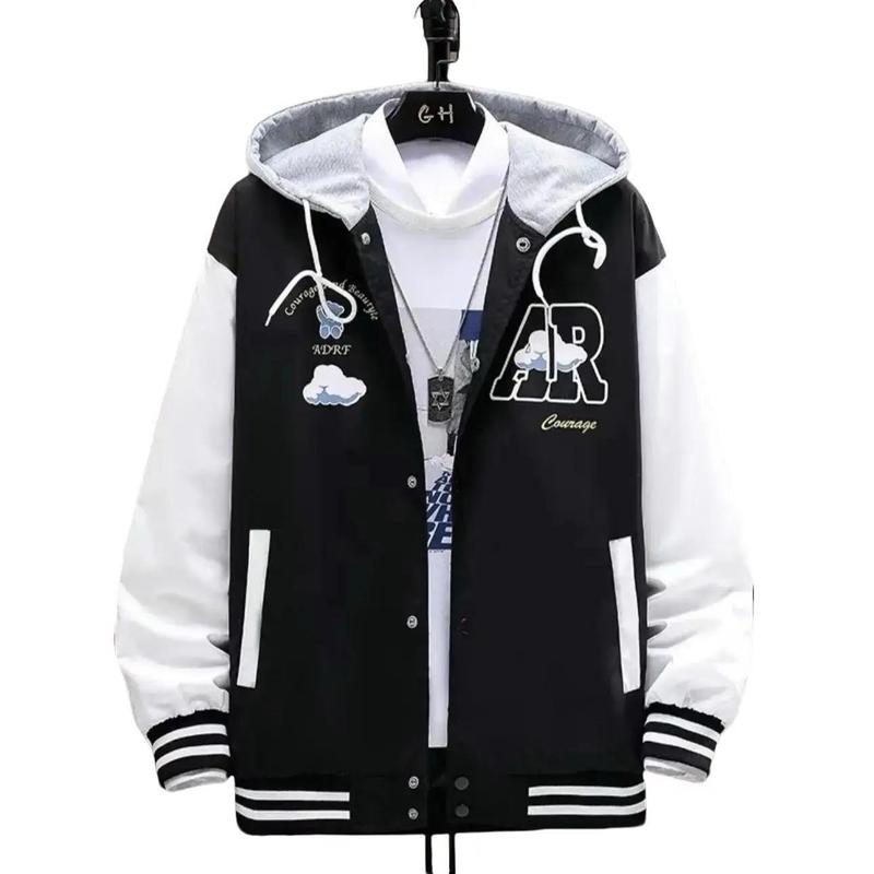 Áo Khoác Dù Phối Nón Nỉ AR, Chất Liệu Mềm Mịn, Dày Dặn, Có Dây Rút Nón, Phối Túi Siêu Thông Minh Nam Menswear Nhung Jean áo bomber Jacket