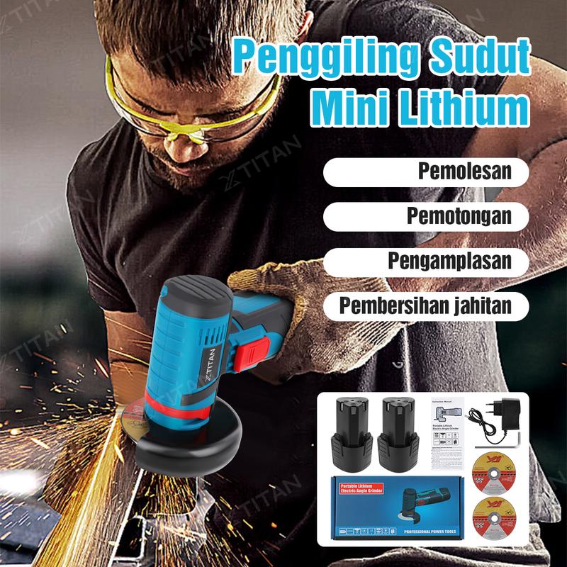 Product Introduction of DNY 12V Brushed Gerinda Sudut Mini Mesin Gerinda Tangan Alat Pemotong Alat Listrik Penggiling Sudut Nirkabel Cordless Angle Grinder 14
