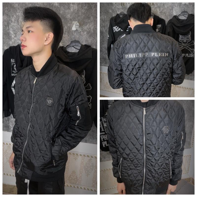 Áo phao qp quả trám trần bông 3 lớp huy trước ngực và đai sau lưng kim loại-hott