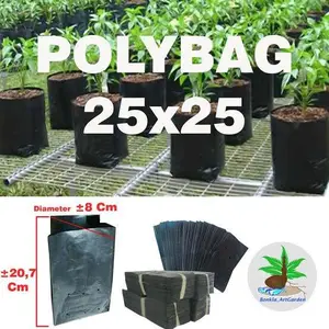 Polybag tanaman ukuran 25x25 isi 100pcs / Polybag tanaman 25x25 isi 100pcs