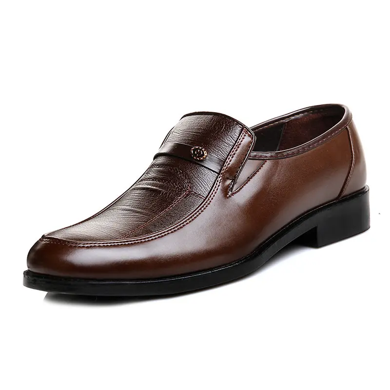 Casual Loafers for Men Round Toe Mens Formal Shoes Business Handmade Slip-On Mens Flat Shoes Mocasines Zapatos De Hombre Footwear Boy