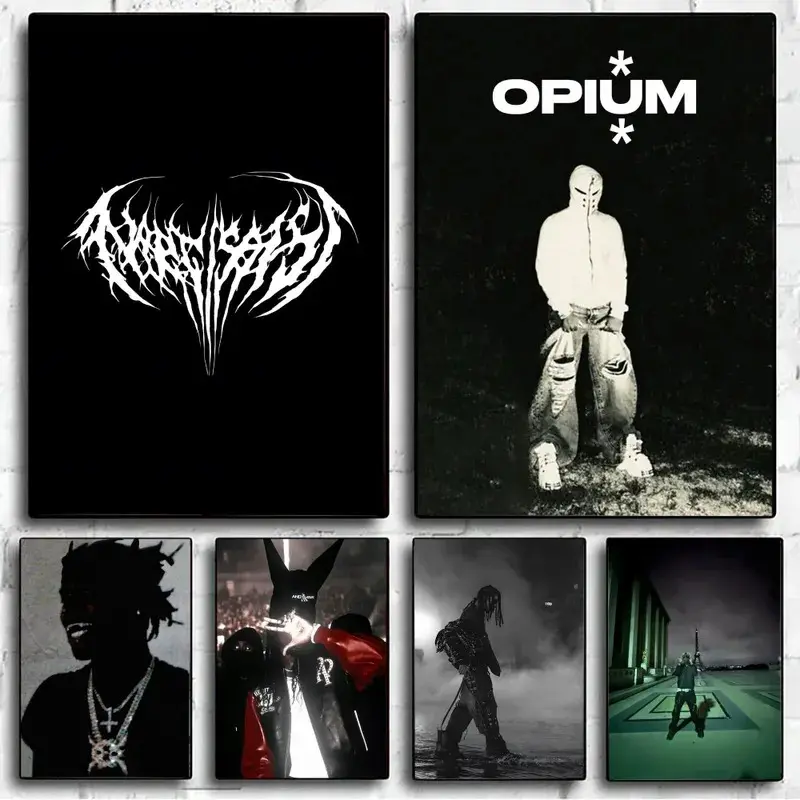 O-Opium Rap Playboi Carti Poster No Framed Poster Kraft Club Bar Paper ...