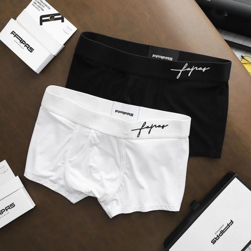 Product Introduction of phong cách năng động Combo 5 quần lót boxer nam, sịp nam thun lạnh, sịt đùi cao cấp kiểu dáng quần lót nam đùi đẹp thoáng mát kháng khuẩn mát Quần Boxer Nhung Menswear Kem 24