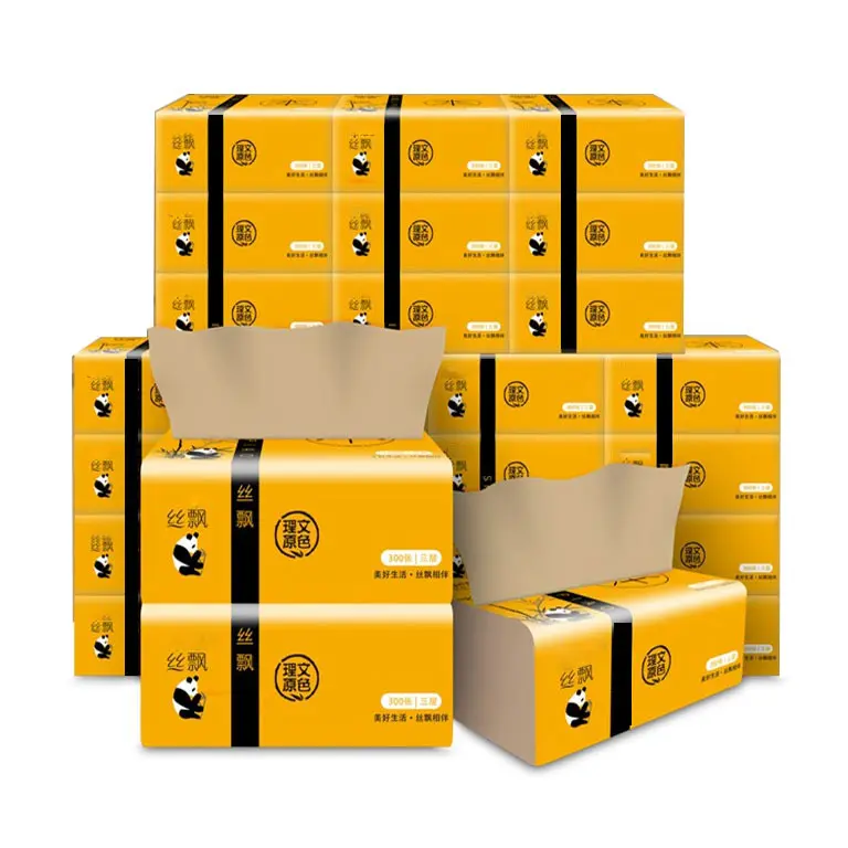 Thùng 30 gói giấy Ăn Gấu Trúc 3 Lớp Sipiao