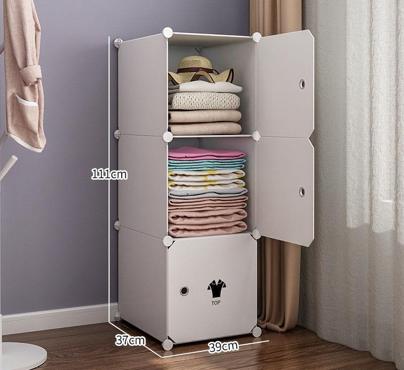TỦ NHỰA LẮP GHÉP 3 Ô ĐỰNG ĐỒ CHO BÉ QUẦN ÁO .SÂU 37