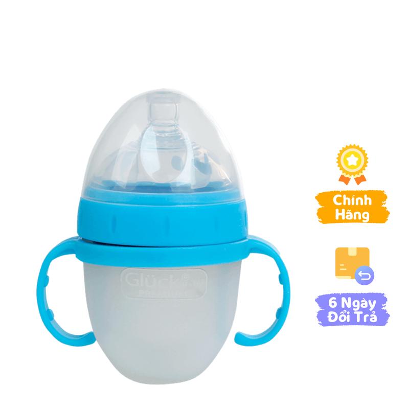  Bình sữa silicone Gluck premium 150ml  Xanh  