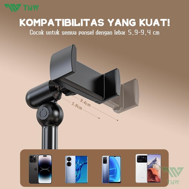 TNW H8 Desktop Phone Holder Rotate 360°Phone Holder Tripod Aluminium Stand Holder Lazypods for Video Recording Vlogging TNW H8 Desktop Phone Holder Rotate 360°Phone Holder Tripod Aluminium Stand Holder Lazypods for Video Recording Vlogging