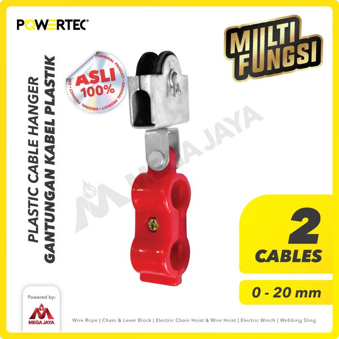 Gambar POWERTEC Cable Hanger PVC 0-20mm Gantungan Kabel Carrier Roller Sling dari megajaya.co.id Kota Administrasi Jakarta Pusat Tokopedia