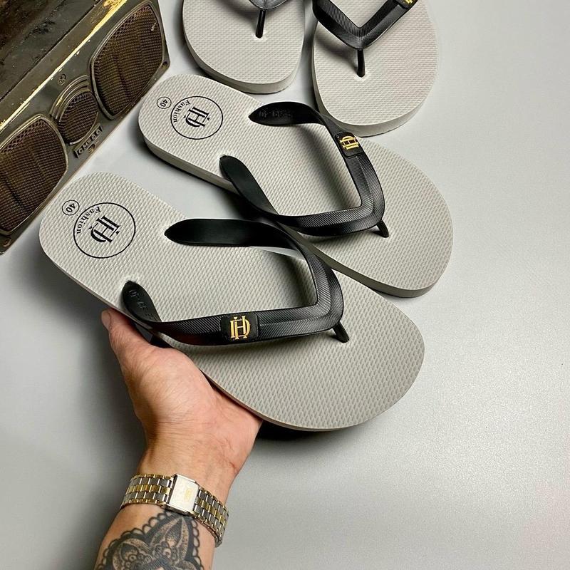 Dép Thái Lan Xám Quai Đen HD Dép kẹp Dép nam Đế Bằng DéP Sandal
