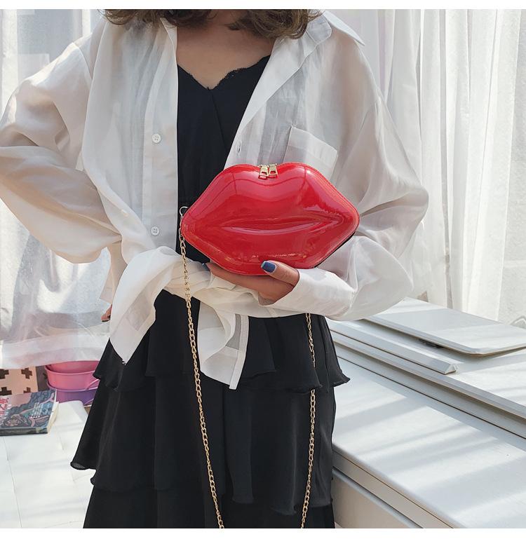 Product Introduction of Fashion Korean style chain lip small bag ins super hot women's bag all-match mini shoulder messenger bag 15