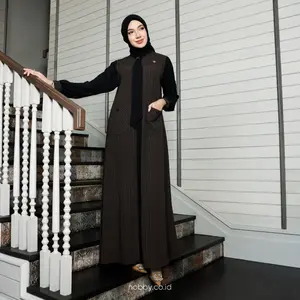 Nobby Parama Dress Gamis Muslim Wanita Terbaru Bahan Woolpeach Ultimate