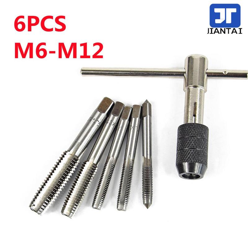 Threadin 6Pcs Tap Wrench SetMetric Screw Tap T-Shaped Wrench Threadin - TikTok ...