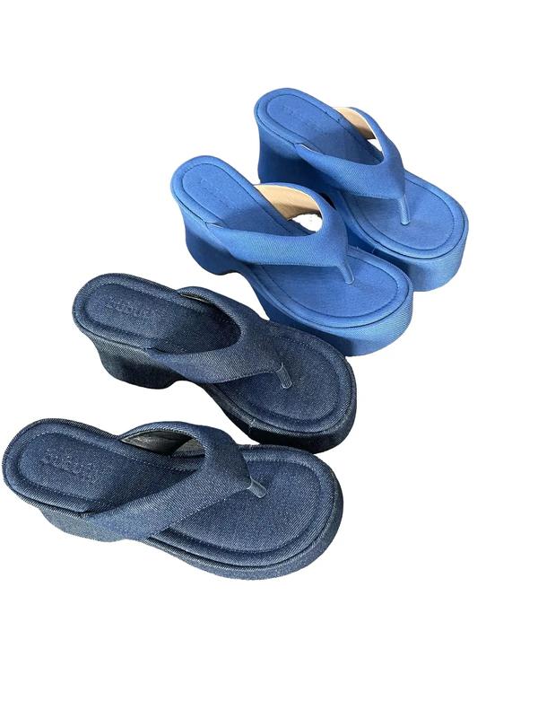 Dép kẹp jeans 7 phân và 10 phân chất jeans Nữ