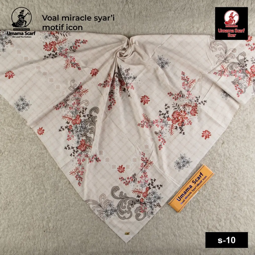 SERAGAM MOTIF JUMBO Voal miracle syari motif icon by Umama scarf Muslim Square