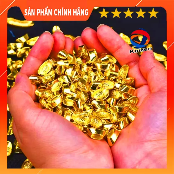 Combo 10 thỏi vàng mini 1cm nhỏ gọn trang trí