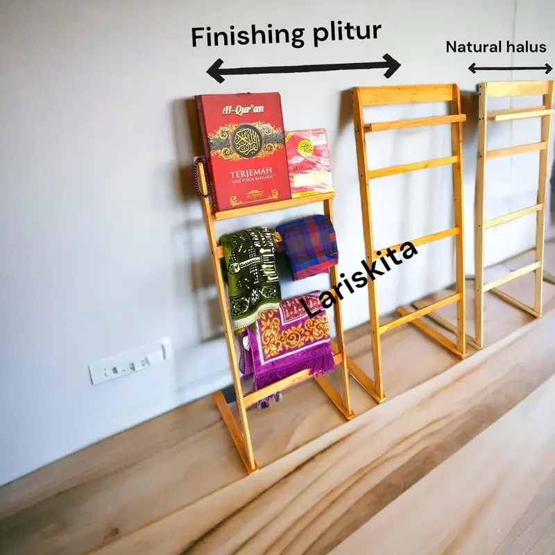 Ladder Hanger rak sajadah rak handuk rak sampiran pakaian rak mukena rak serbaguna Dapur 3