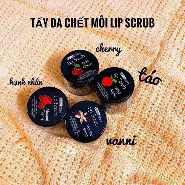 Tẩy da chết cho đôi  môi các loại hương: anh đào, táo, hạnh nhân, vani. 3