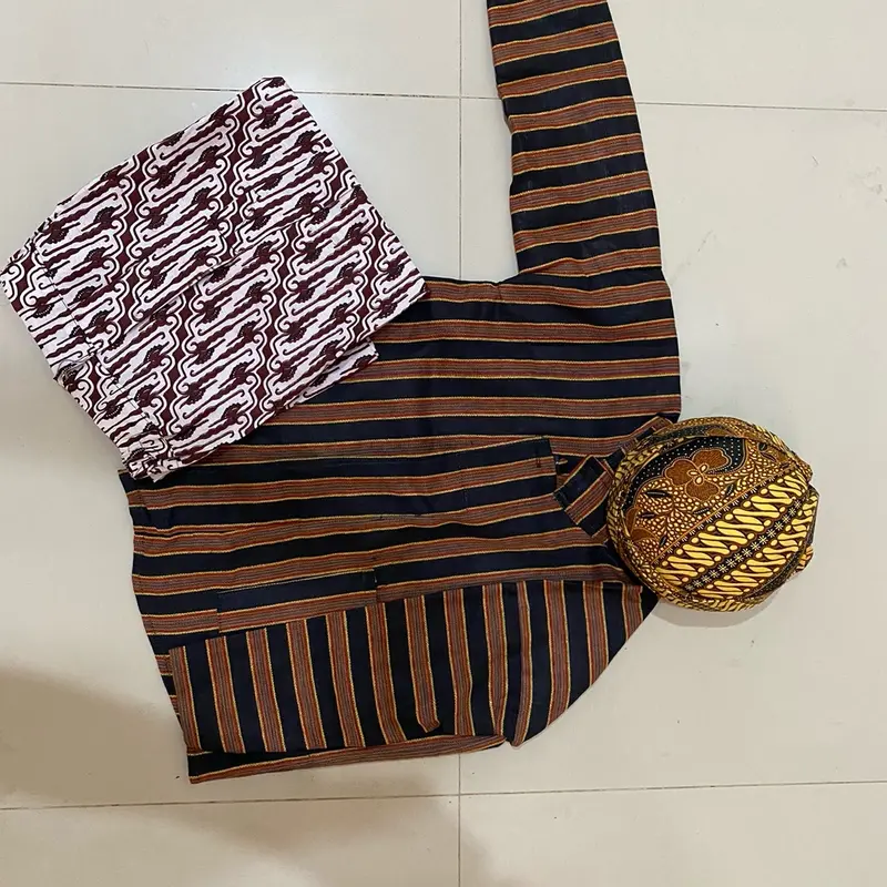 Baju Surjan Lurik Anak Murah|Surja Lurik Pria Anak Fashion Kemeja 4
