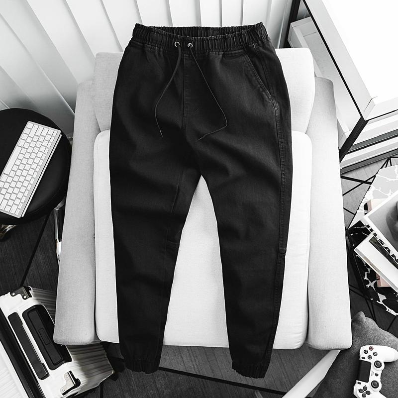 Quần Jean Jogger Nam Slimfit Chất Co Dãn Mềm Mịn Menswear Pants Kem bò