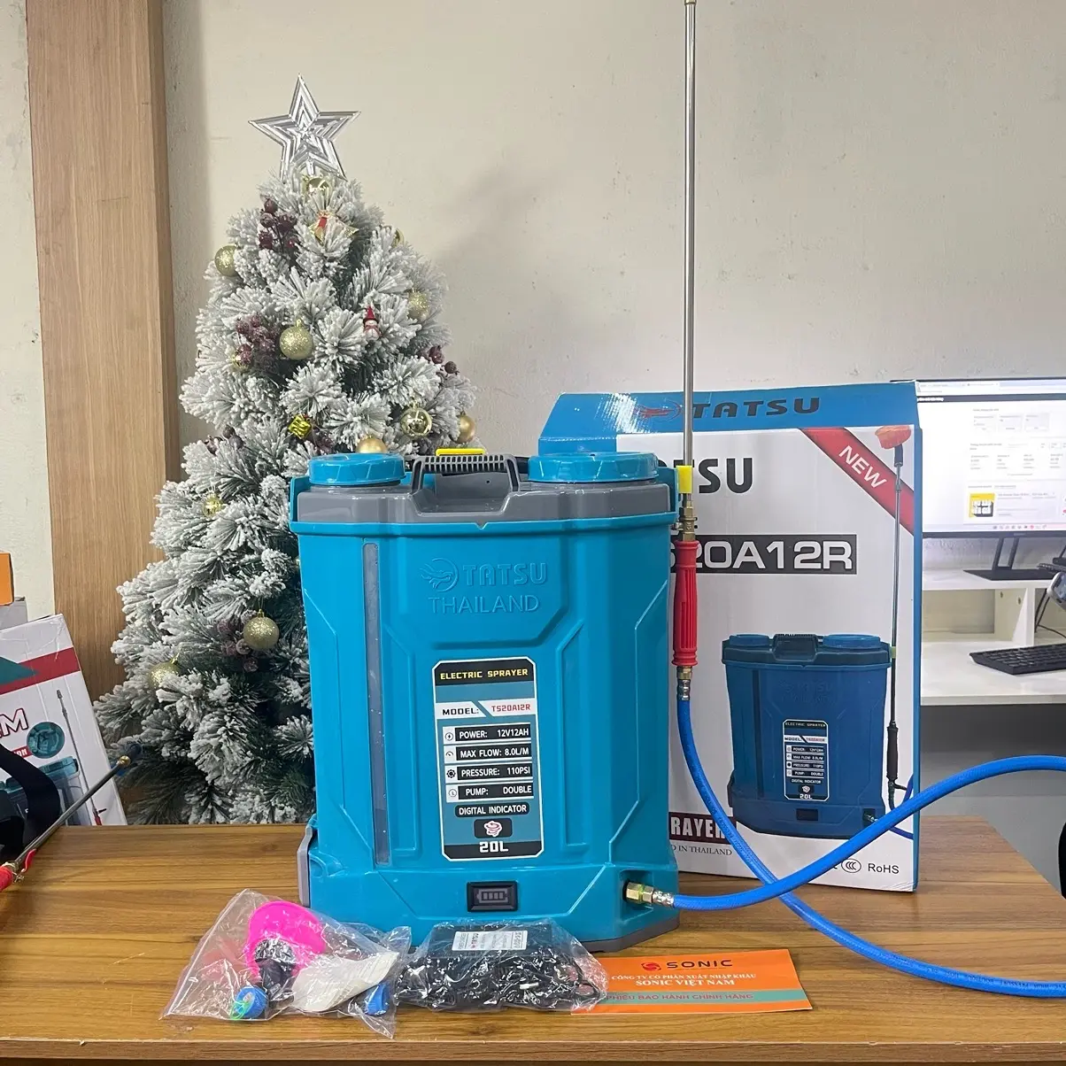 Bình phun Đảo thuốc 20L 2 củ bơm Tatsu TS 20A12R
