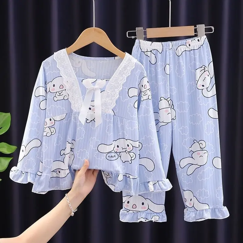 Bộ Đồ Ngủ Trẻ Em, Bộ Đồ Dài Tay Mùa Xuân Và Mùa Thu Cho Nữ, Phong Cách Công Chúa, Ngọt Ngào Và Dễ Thương, Thích Hợp Cho Bé Gái, Trẻ Em Và Thanh Thiếu Niên, Trẻ Sơ Sinh, Đồ Mặc Nhà