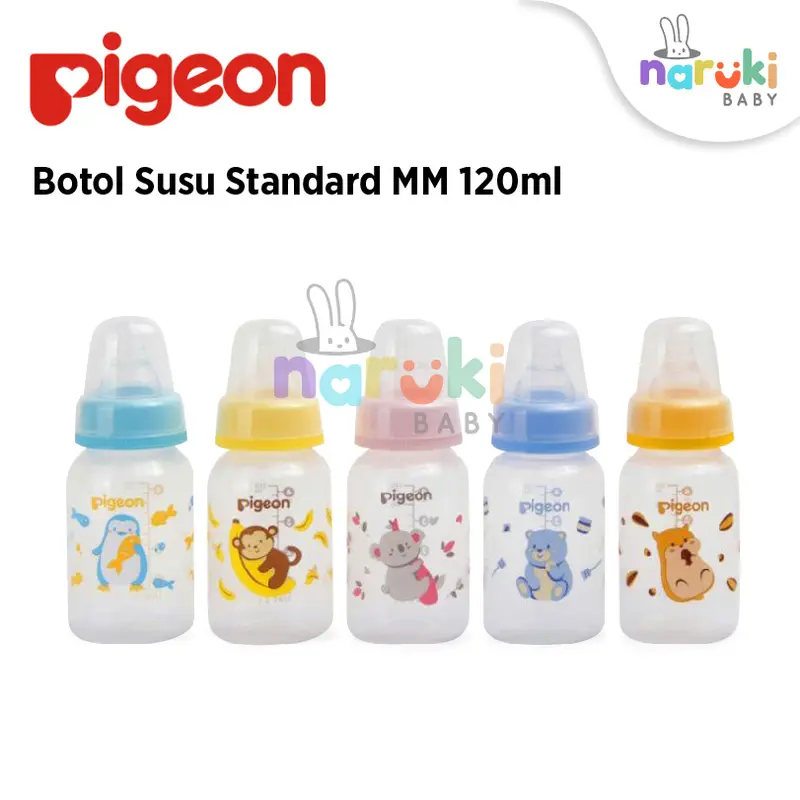 Pigeon Botol Susu PPRP Standard MM 120ml 240ml Peristaltic Slim Neck Accessories Bottle 2