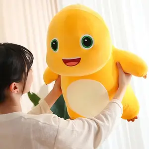 Boneka Lucu Dino Nailong Jumbo Plush Kuning 50cm Kualitas Import Bahan Yelvo Soft & Kapas Dacron Great A Mainan Anak Kartun Naga - Dolls