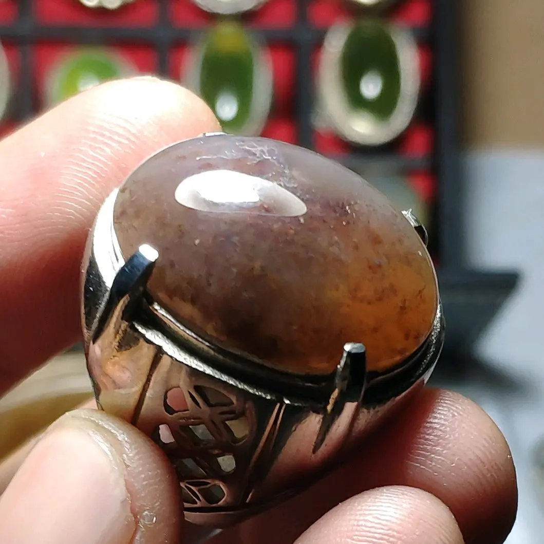 cincin batu akik Lumut Suliki sumbar