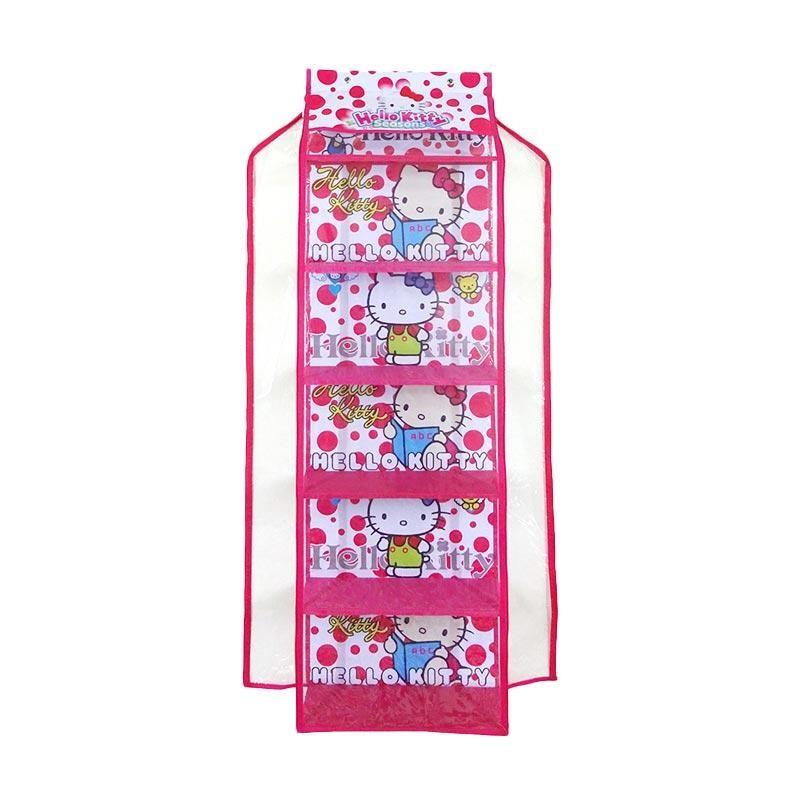 Rak Tas Gantung Karakter 6 Susun / Hanging Bag Organizer 6 Kompartemen / Rak Tas Retsleting Anti Debu 3