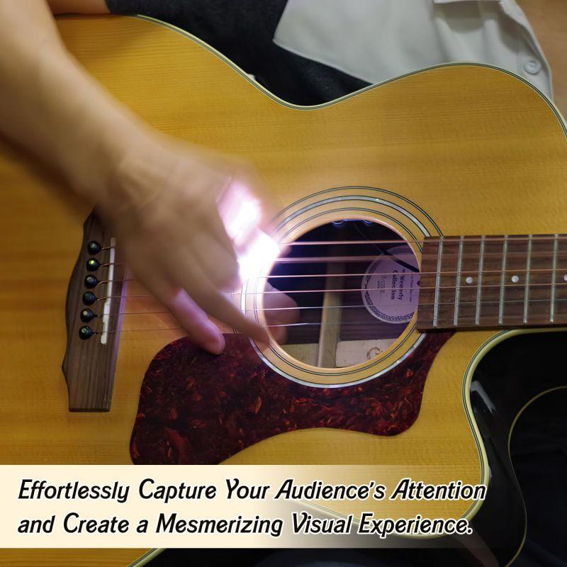 Luminous Guitar Pick, Colorful LED Light Up Guitar Pick, Automatic LED Guitar Pick, Enhanced Stage Performance Luminous Guitar Pick 3