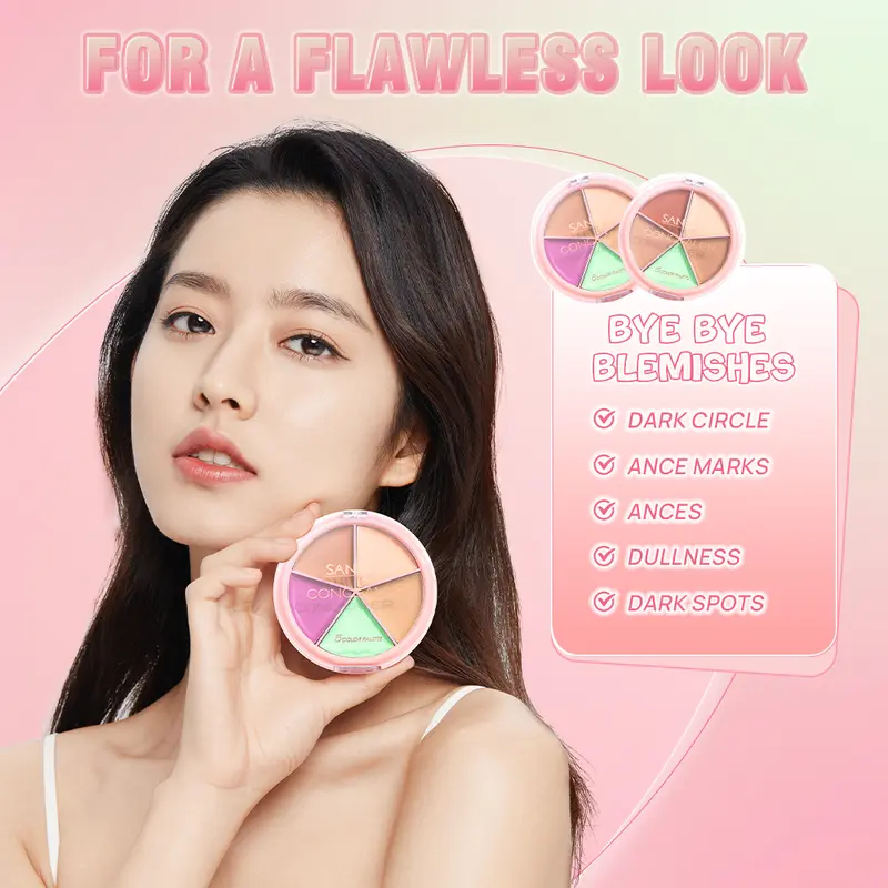 SANIYE [BPOM] Original Matte Concealer Makeup High Coverage 5 Warna Profesional Wajah Makeup R1179 2
