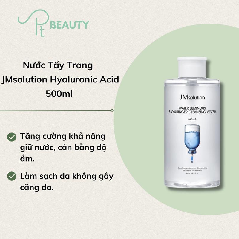  Nước Tẩy Trang Hàn Quốc JMsolution Hyaluronic Acid 500ml 