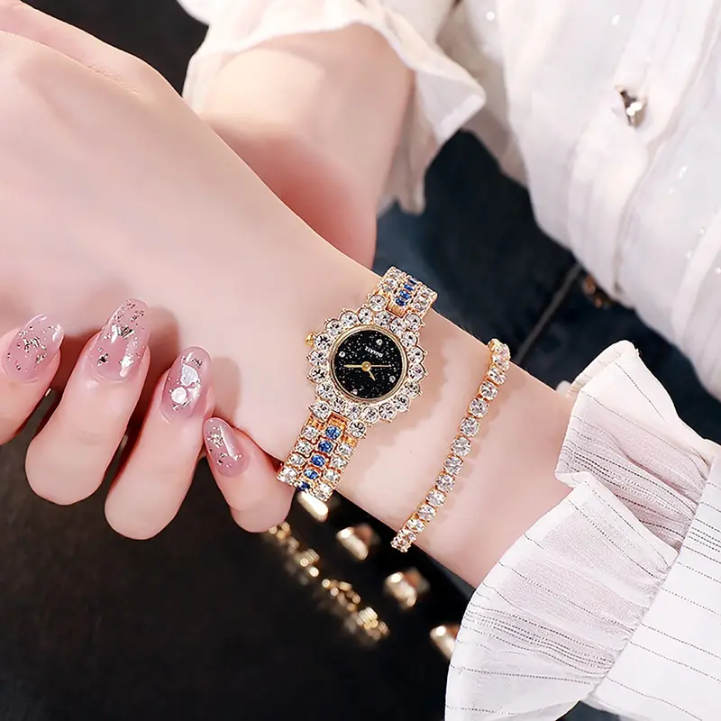 Jam Tangan Cewek Korea Kekinian baru 2023 Anti Air Tahan Baret ANALOG gaya elegan 4