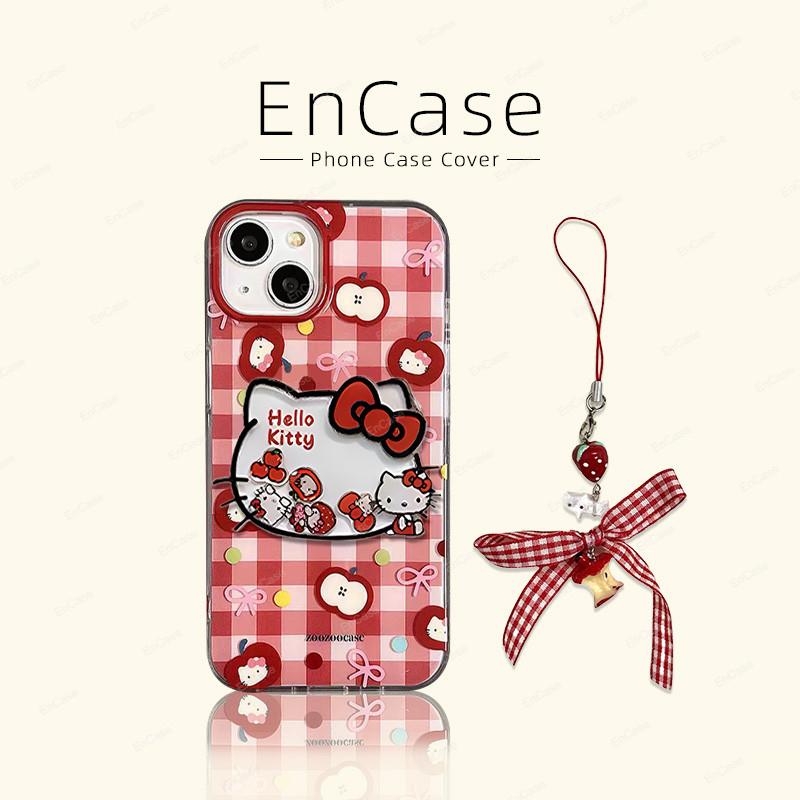 Vỏ Tương Thích Cho IPhone 15 13 11 12 16 14 Pro Max 7 16 15 14 8 Plus XS Max XR X SE 2020 Hello Kitty Quả Táo Trường Hợp