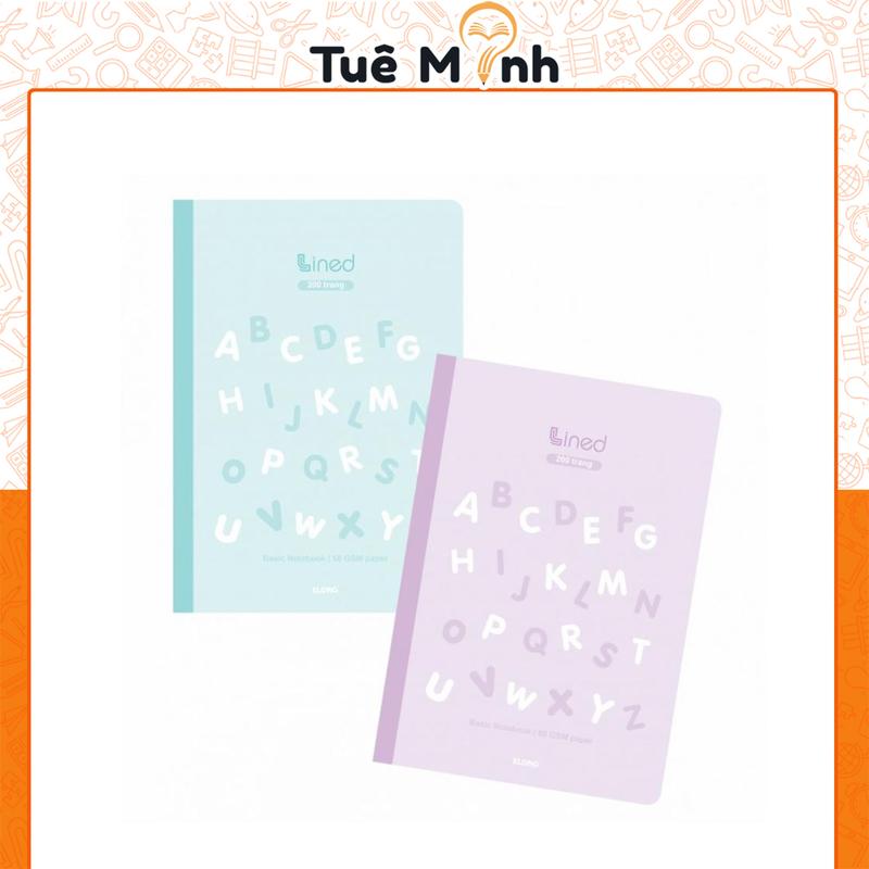 Vở kẻ ngang may dán gáy 200 trang 58GSM Lined KLONG B5 MS 817 Vở ghi bài học sinh