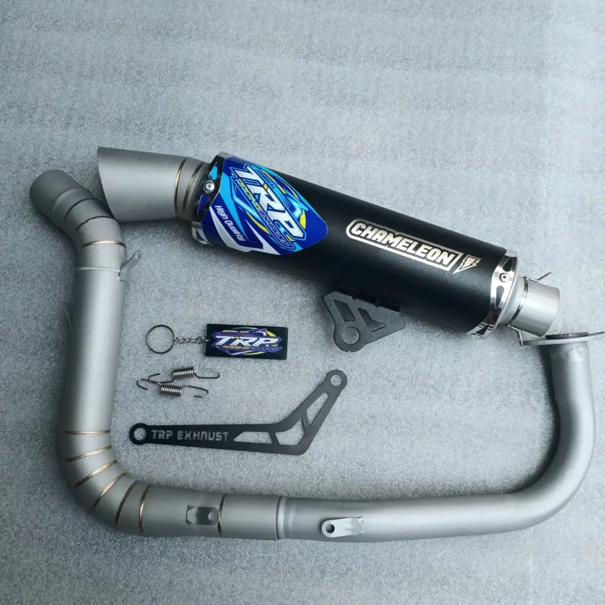 KNALPOT SAMLONG SANBLAS+COATING ORIGINAL TRP MUFFLER VARIO, NMAX, BEAT, AEROX, PCX DLL
