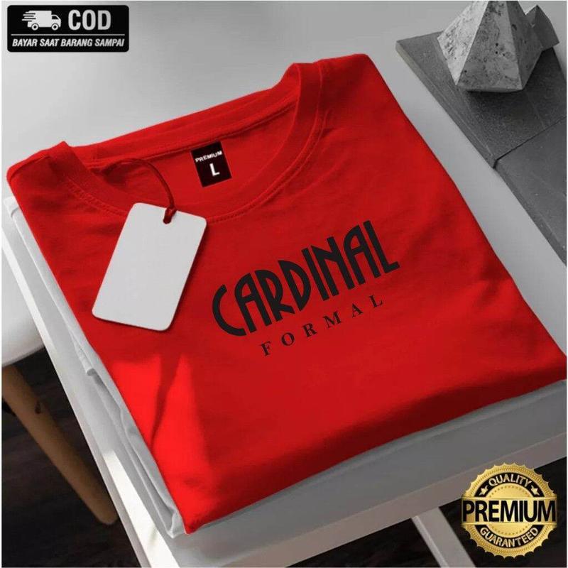 Product Introduction of Kemeja-T Cardinal Distro, Lengan Pendek, Logo Hitam Formal, Motif, Baju Kasual Terkini, Terlaris, Diperbuat daripada Kapas Sikat 30s, Dapatkan 1 helai (COD Promo) 45