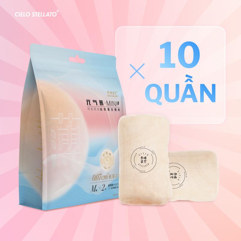 Combo 10 Băng Quần Vô hình Cielo Stellato siêu mỏng, chống tràn 360